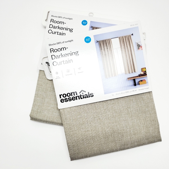 Room Darkening Curtain Set Of Two